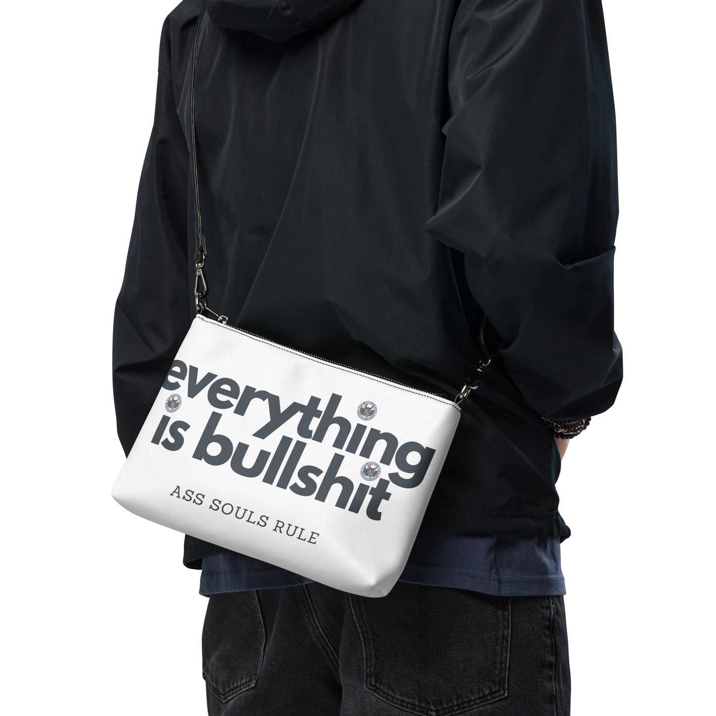 Everything is Bullshit crossbody bag