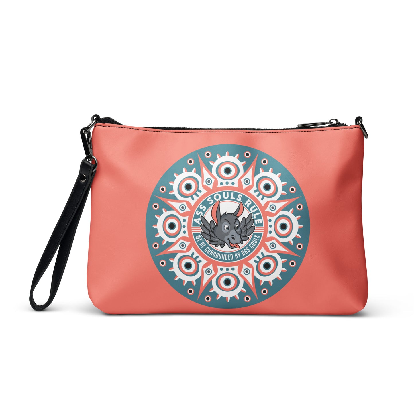 Psyche Secure-I.T. salmon crossbody bag