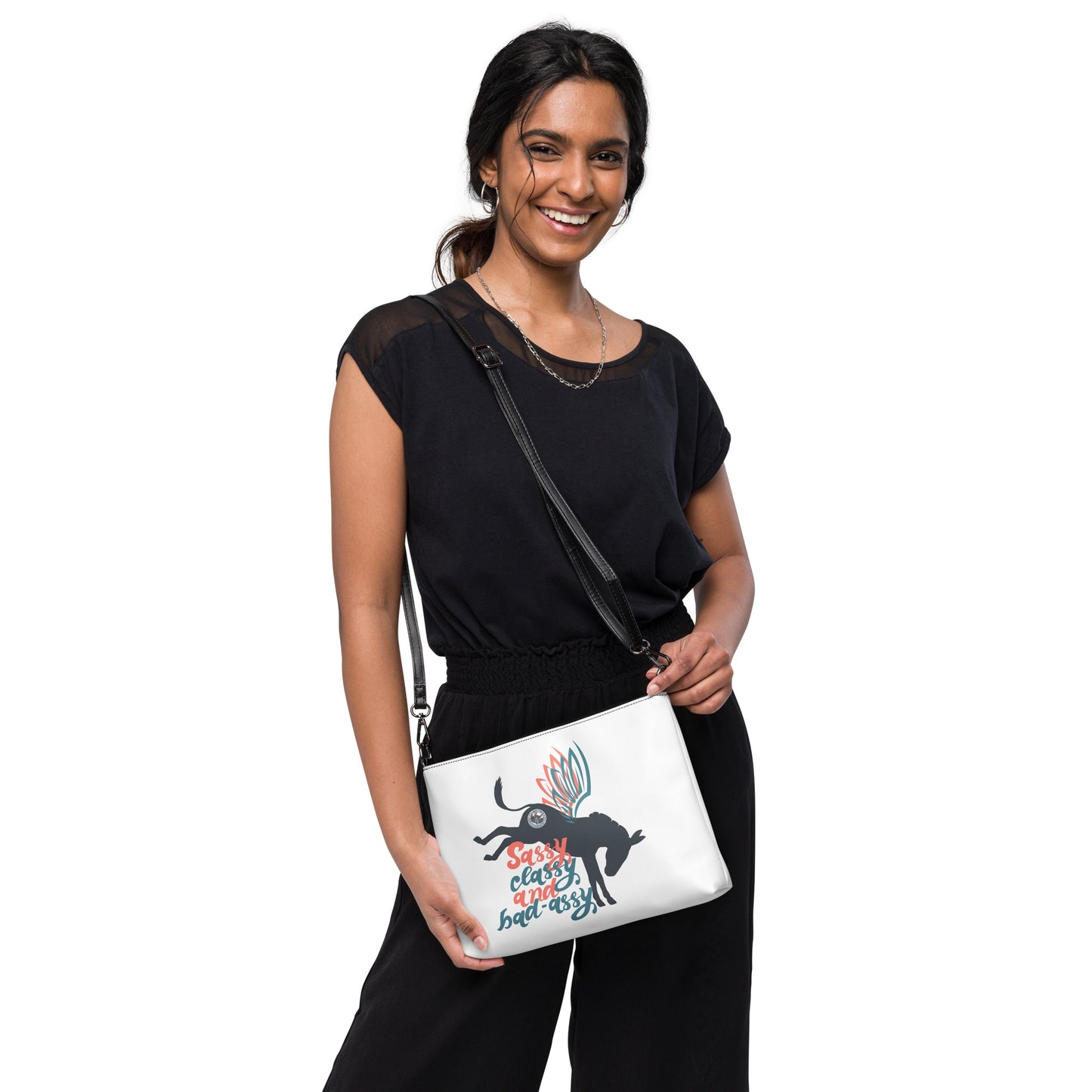 Sassy, Classy, & Bad Assy crossbody bag