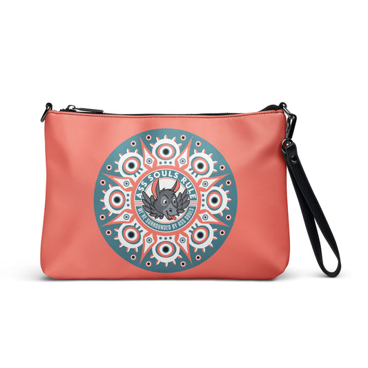 Psyche Secure-I.T. salmon crossbody bag