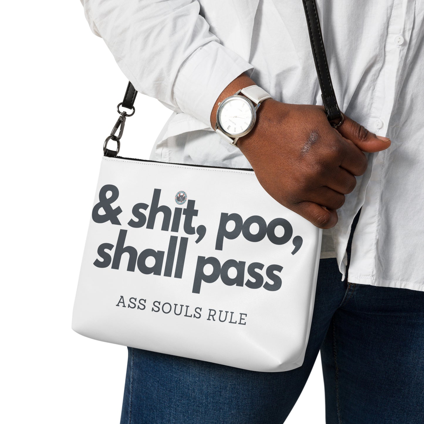 & Shit, Poo, Shall Pass crossbody bag