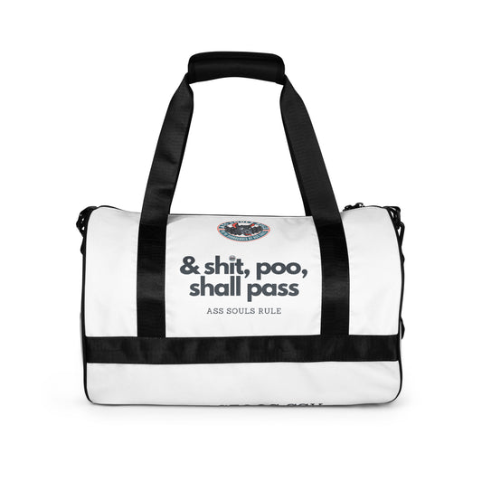 & Shit, Poo, Shall Pass gym bag