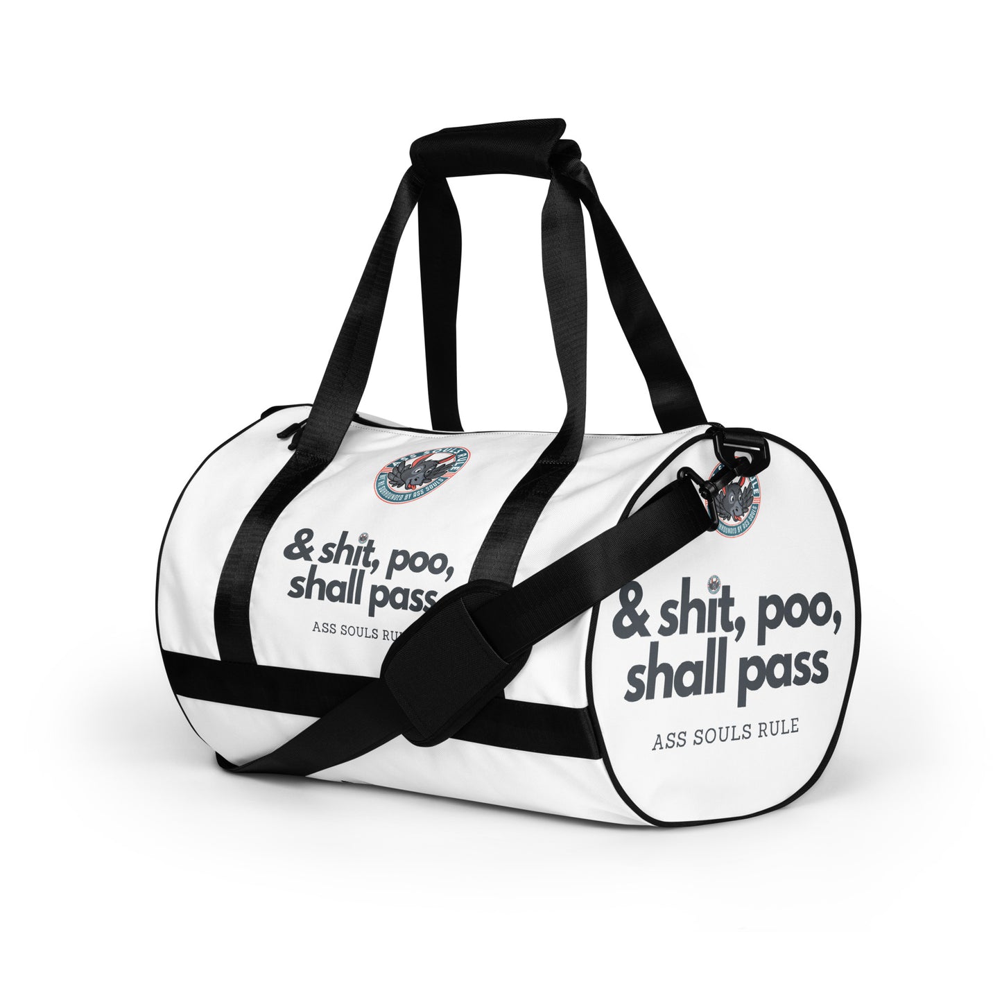 & Shit, Poo, Shall Pass gym bag