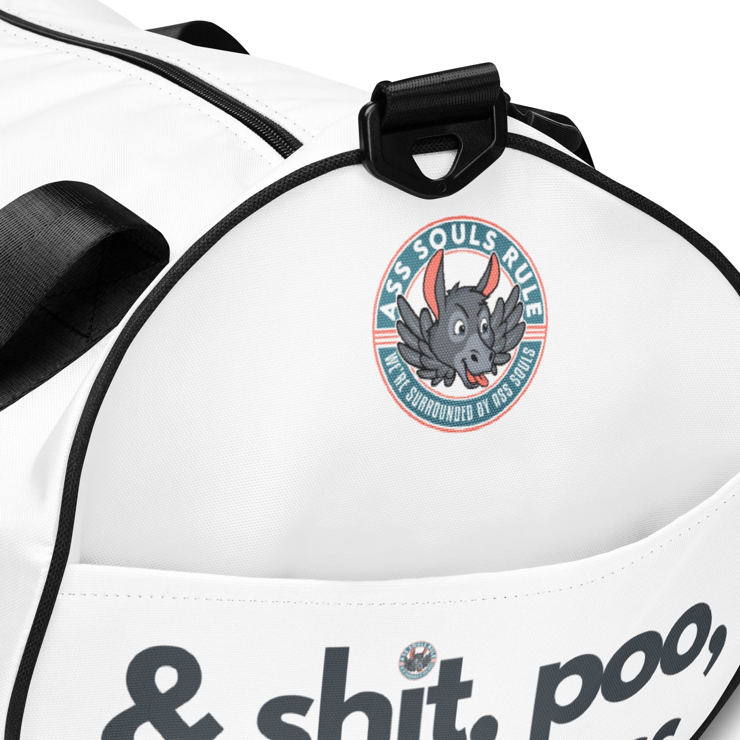 & Shit, Poo, Shall Pass gym bag