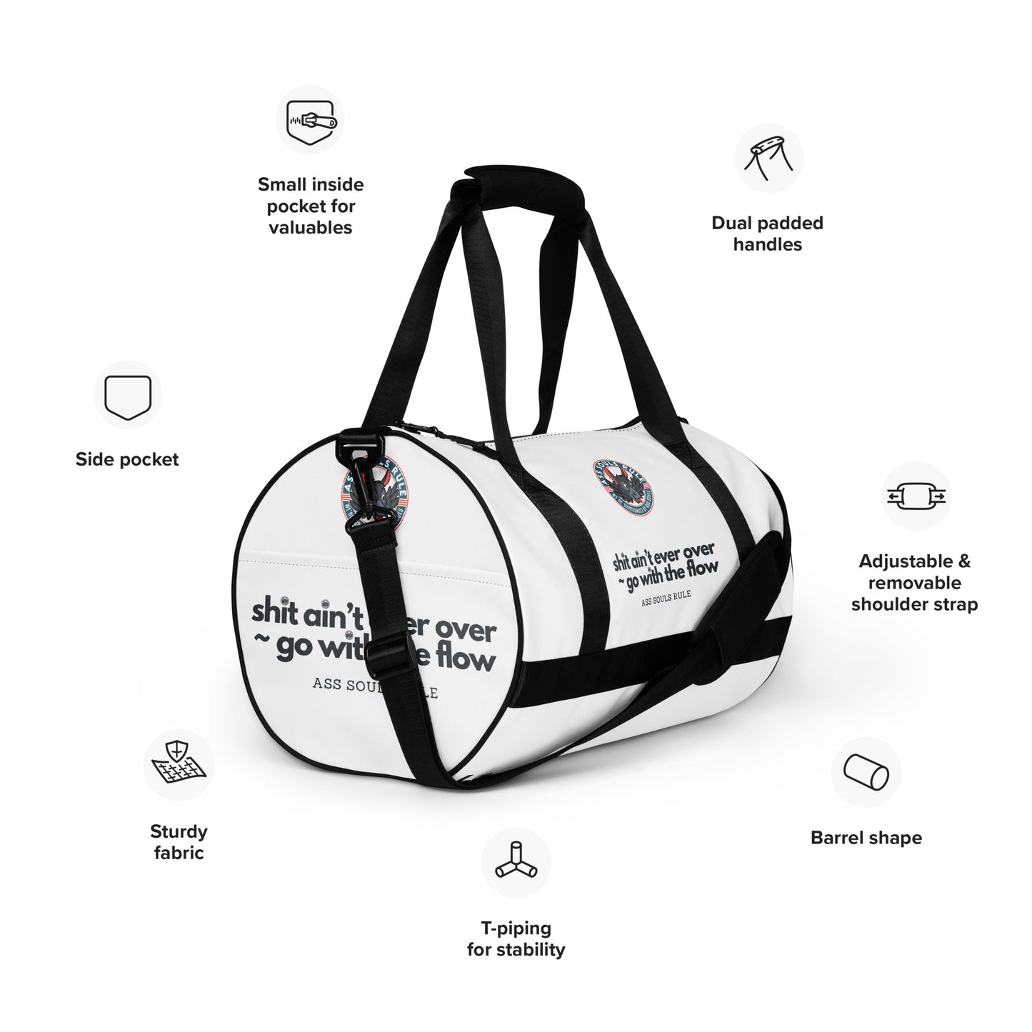 Go With the Flow gym bag