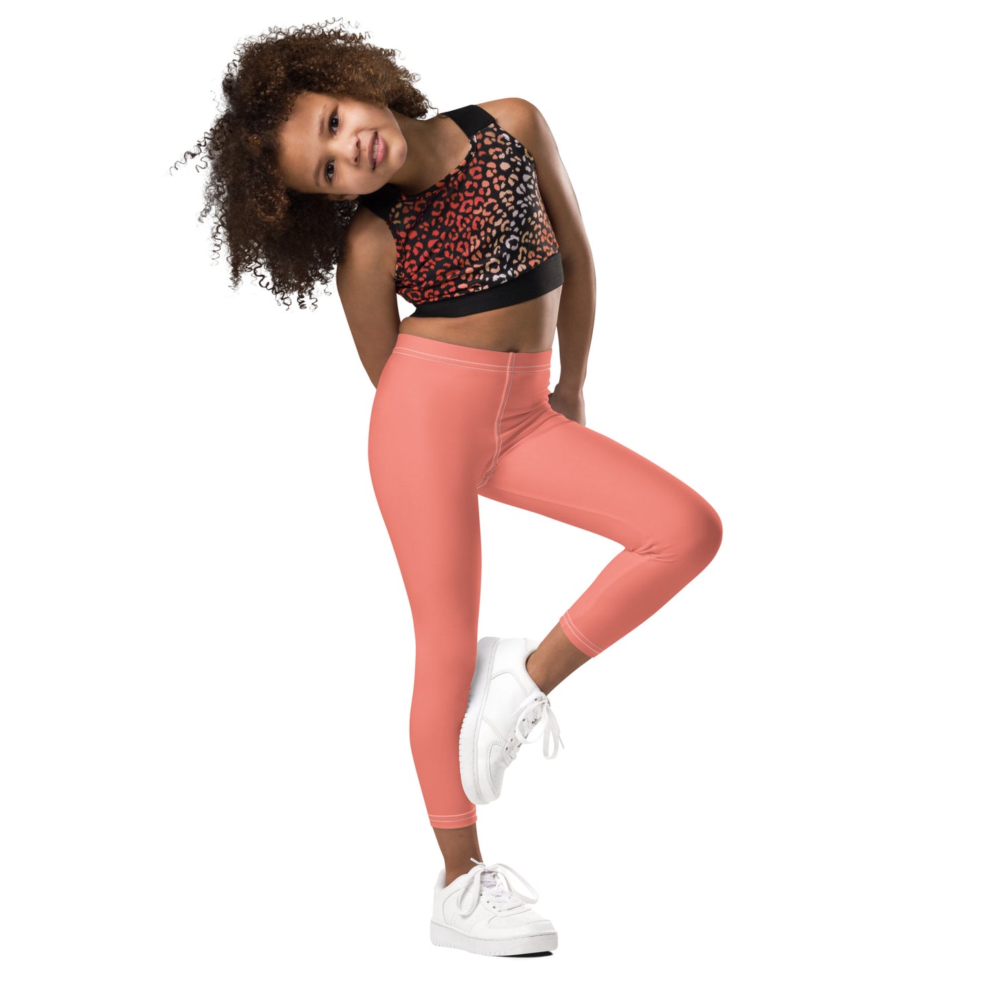 kid's leggings - salmon