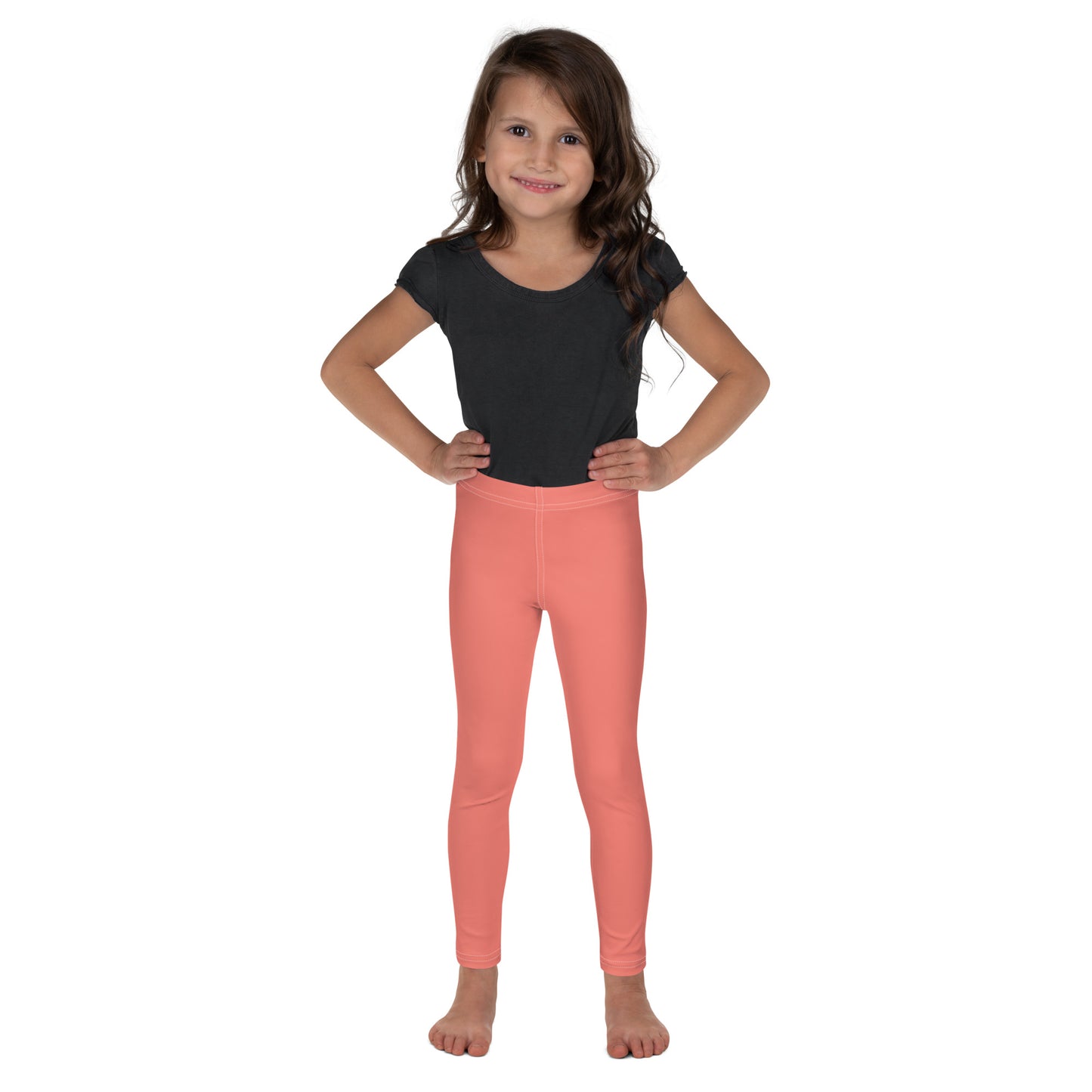 kid's leggings - salmon