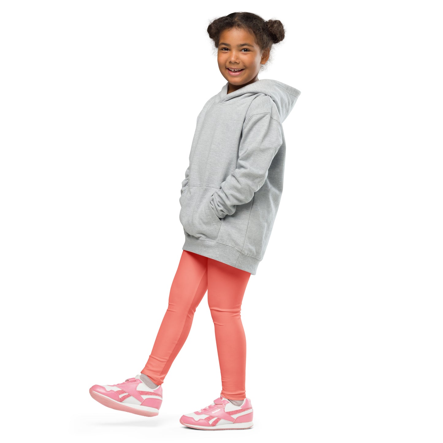 kid's leggings - salmon