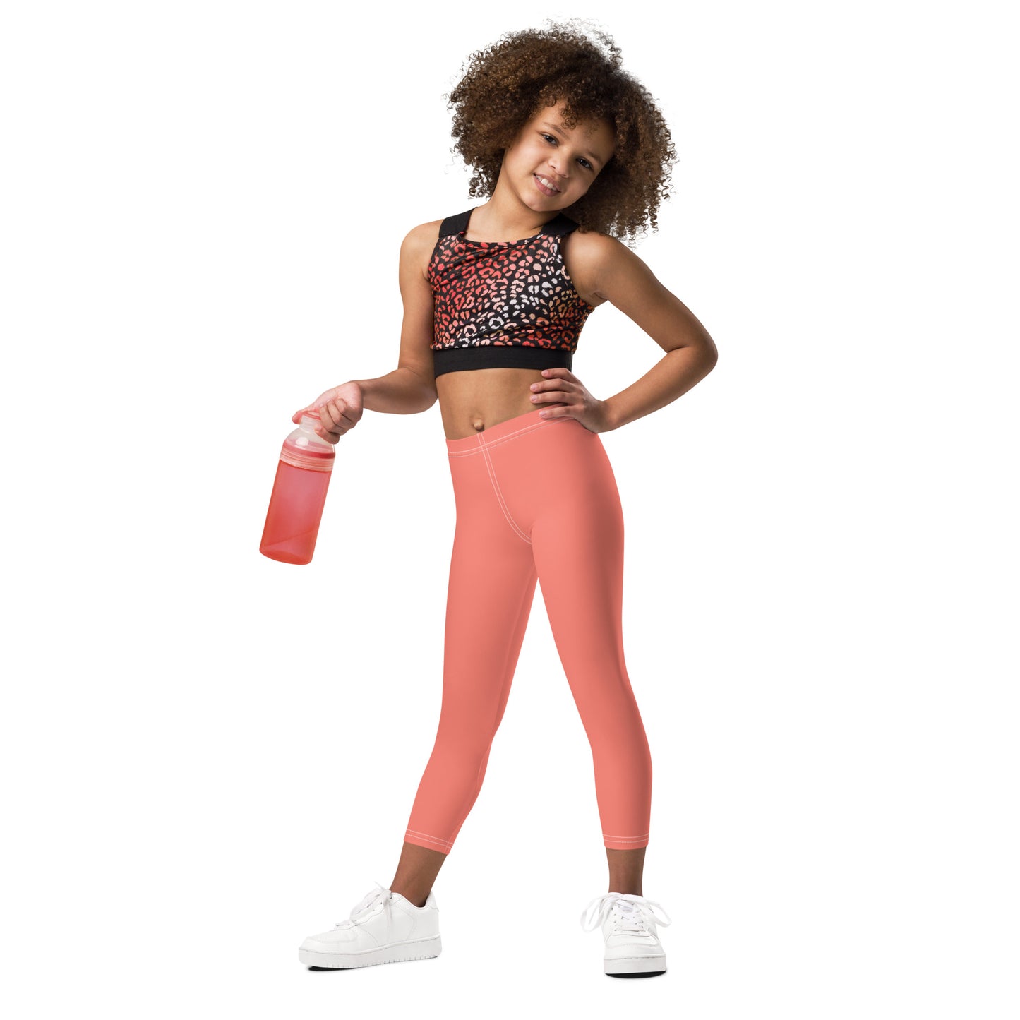 kid's leggings - salmon