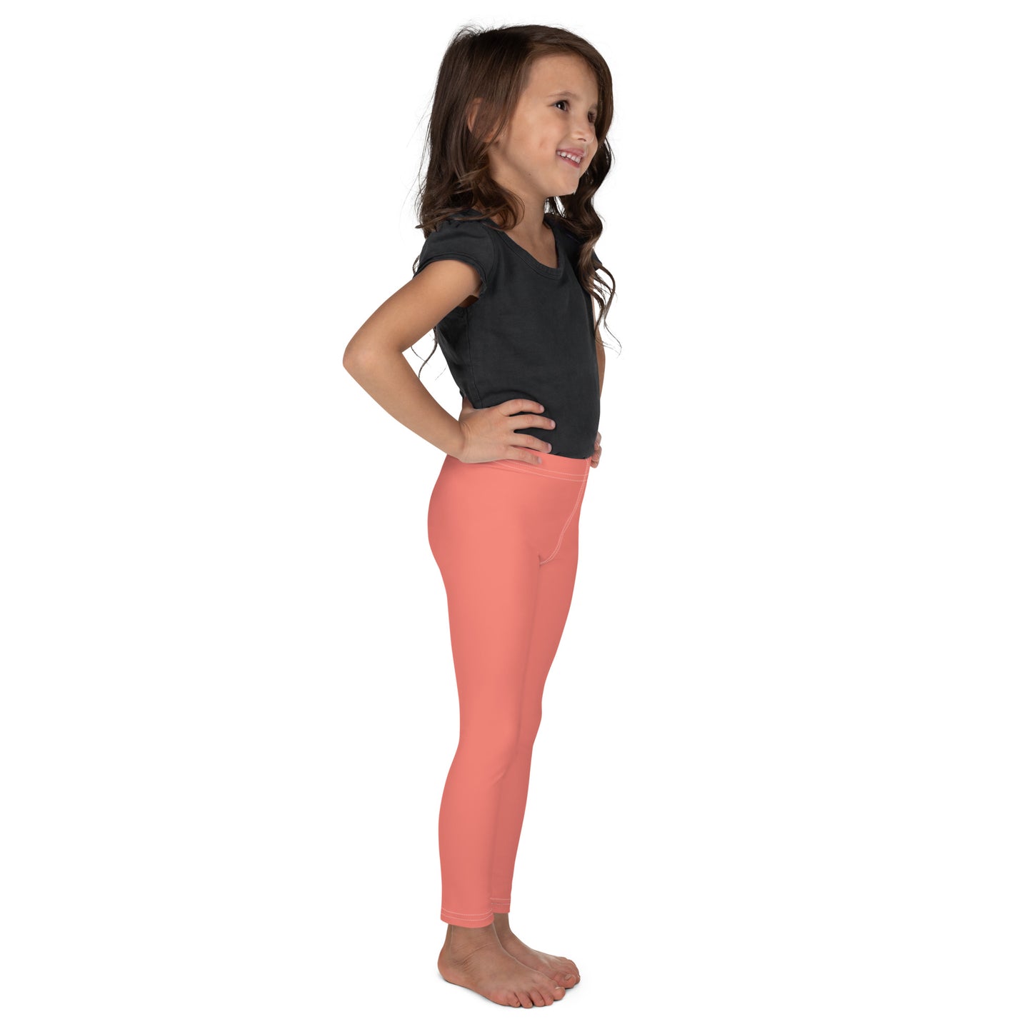 kid's leggings - salmon