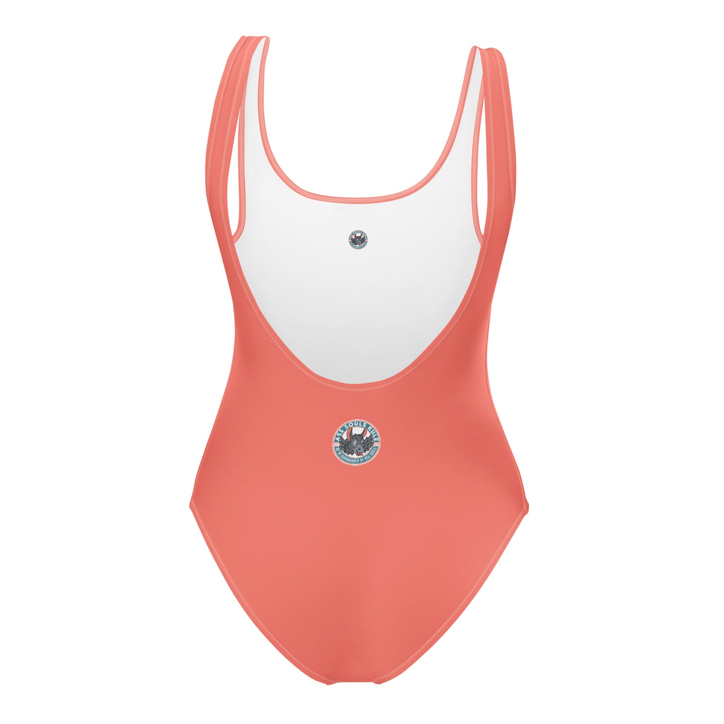 Logo of ASR one-piece swimsuit - salmon