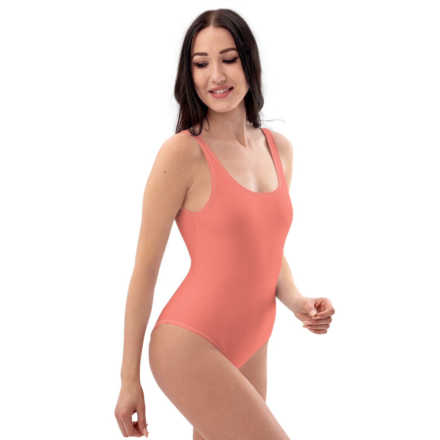 Logo of ASR one-piece swimsuit - salmon