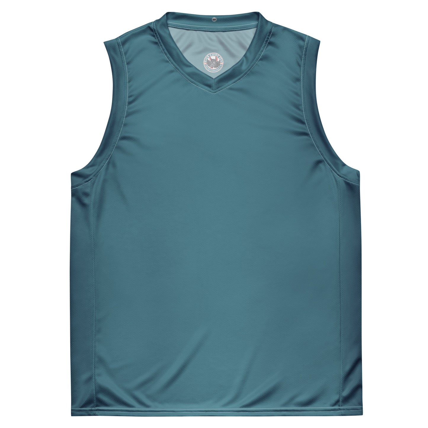 Logo of ASR recycled unisex basketball jersey - teal