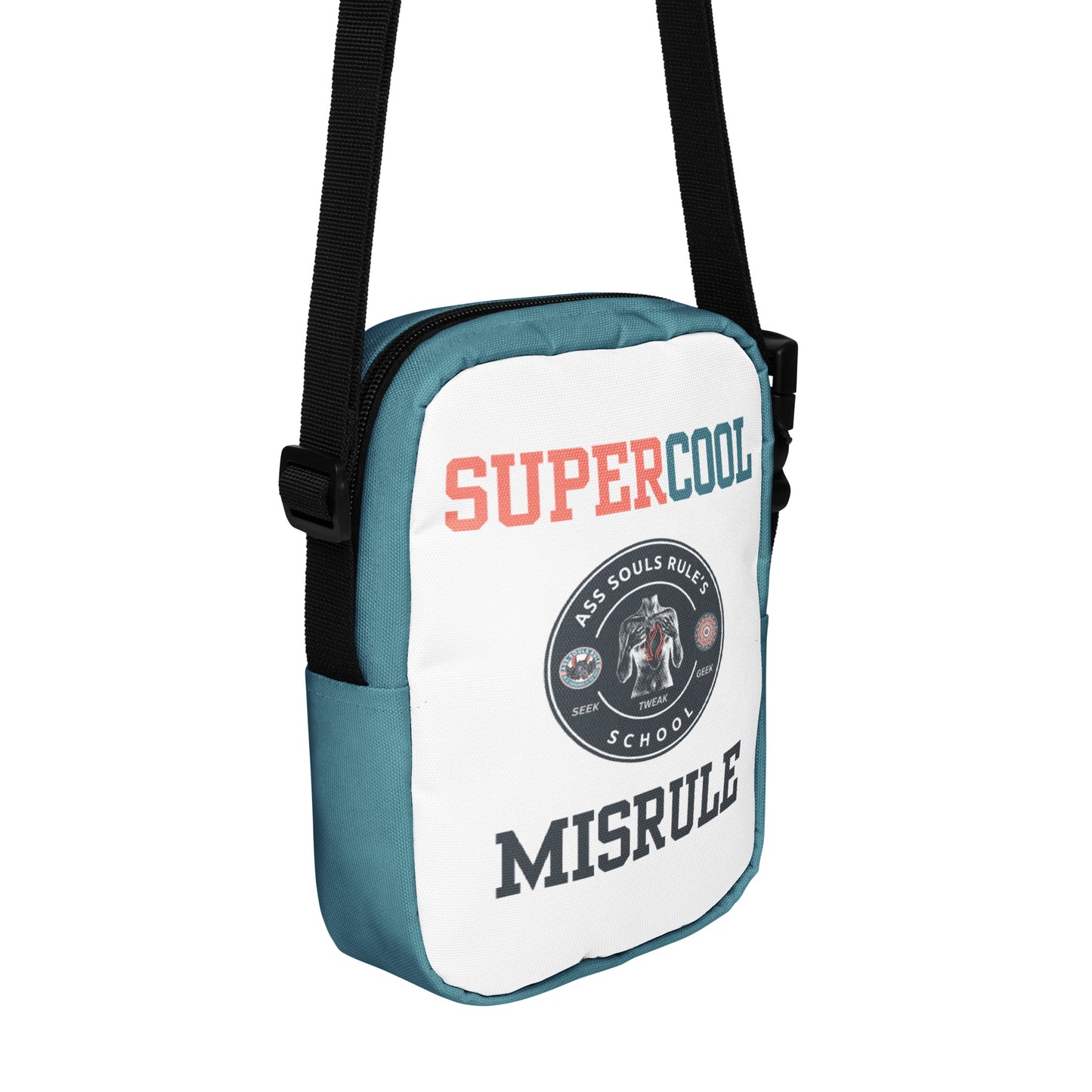 SuperCool MisRule utility crossbody bag - teal