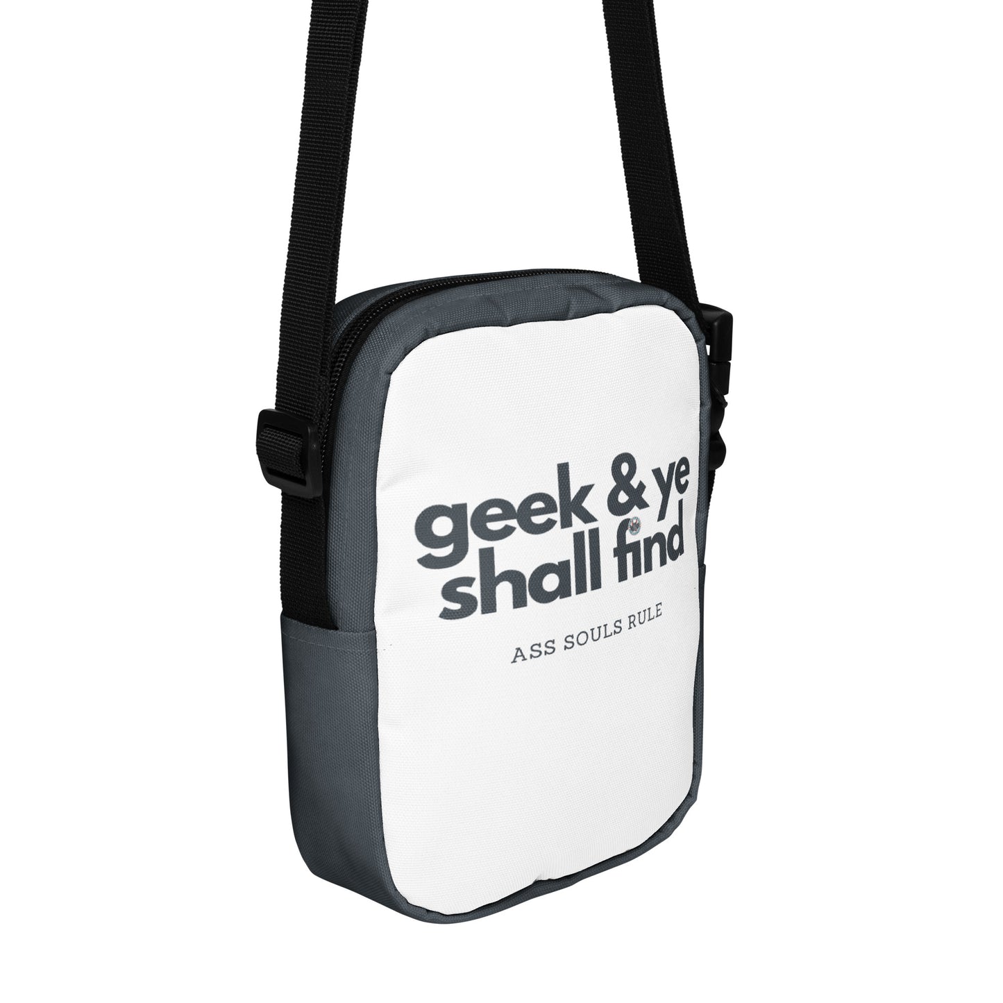 Geek & Ye Shall Find utility crossbody bag - gray