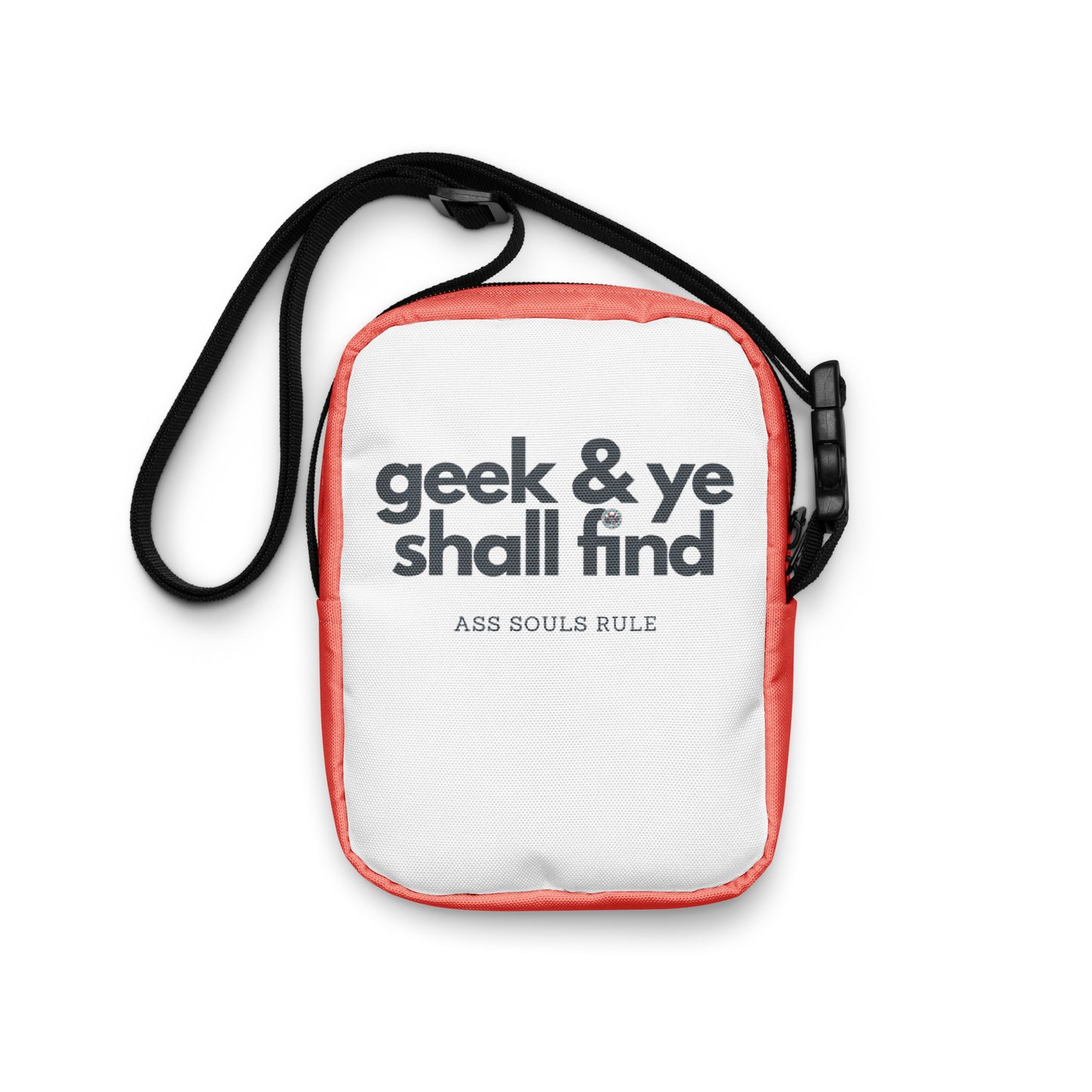 Geek & Ye Shall Find utility crossbody bag - salmon