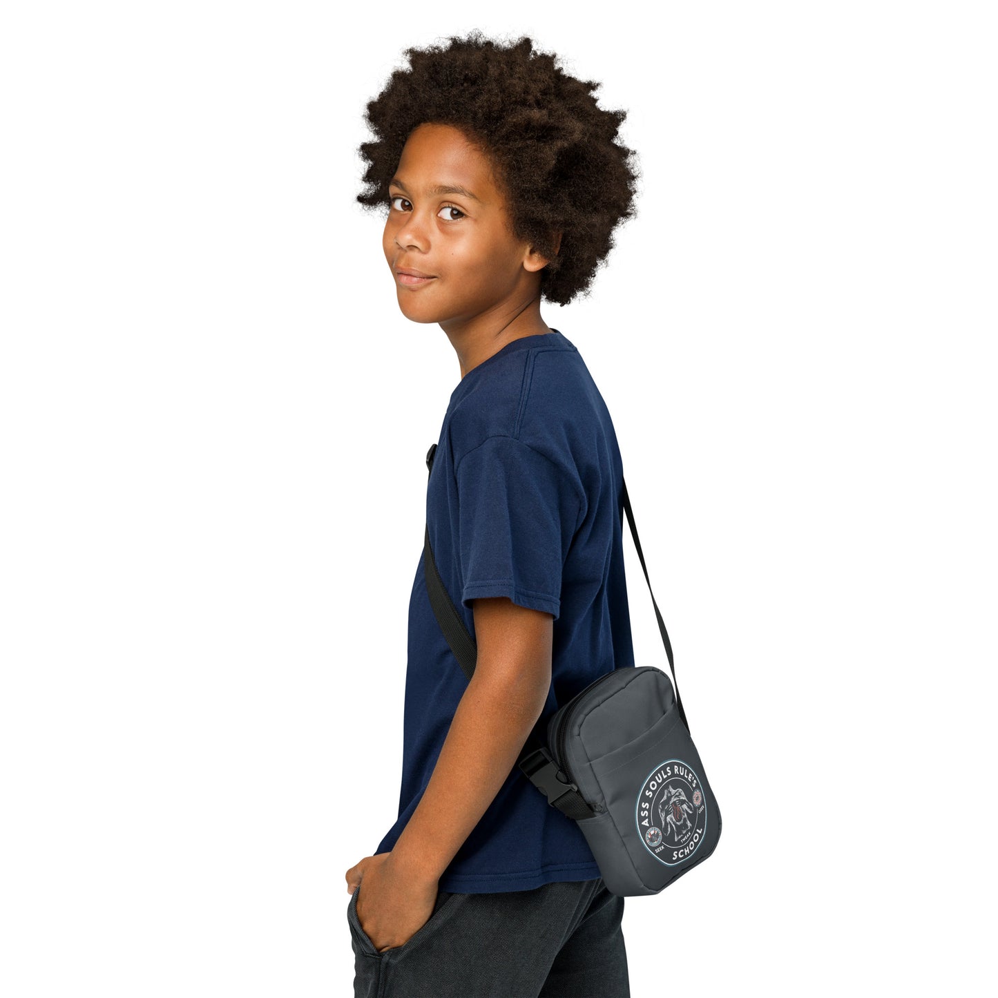 Ass Souls Rule's School utility crossbody bag