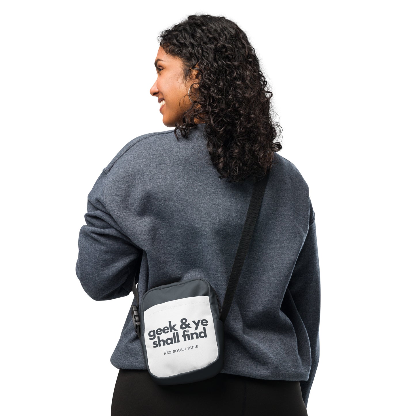 Geek & Ye Shall Find utility crossbody bag - gray