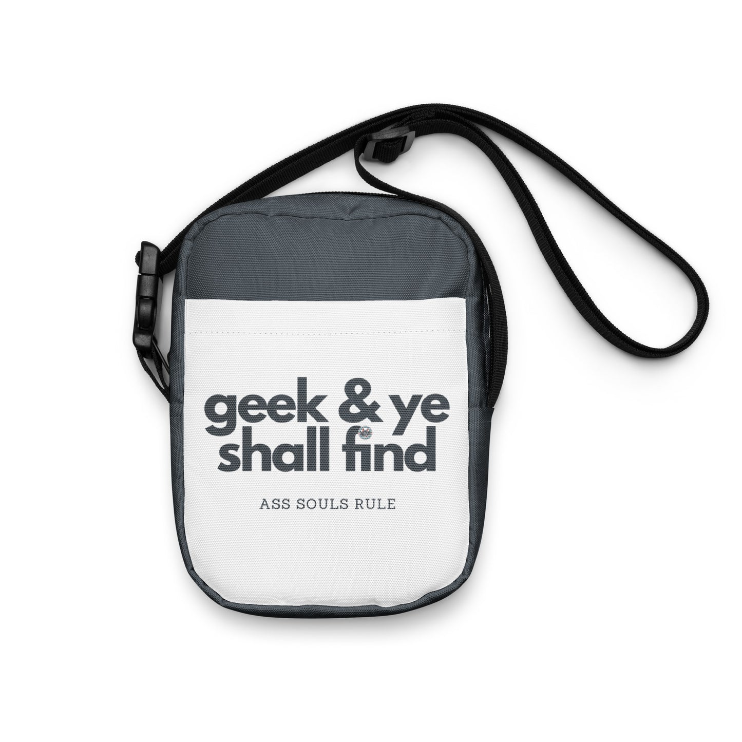 Geek & Ye Shall Find utility crossbody bag - gray