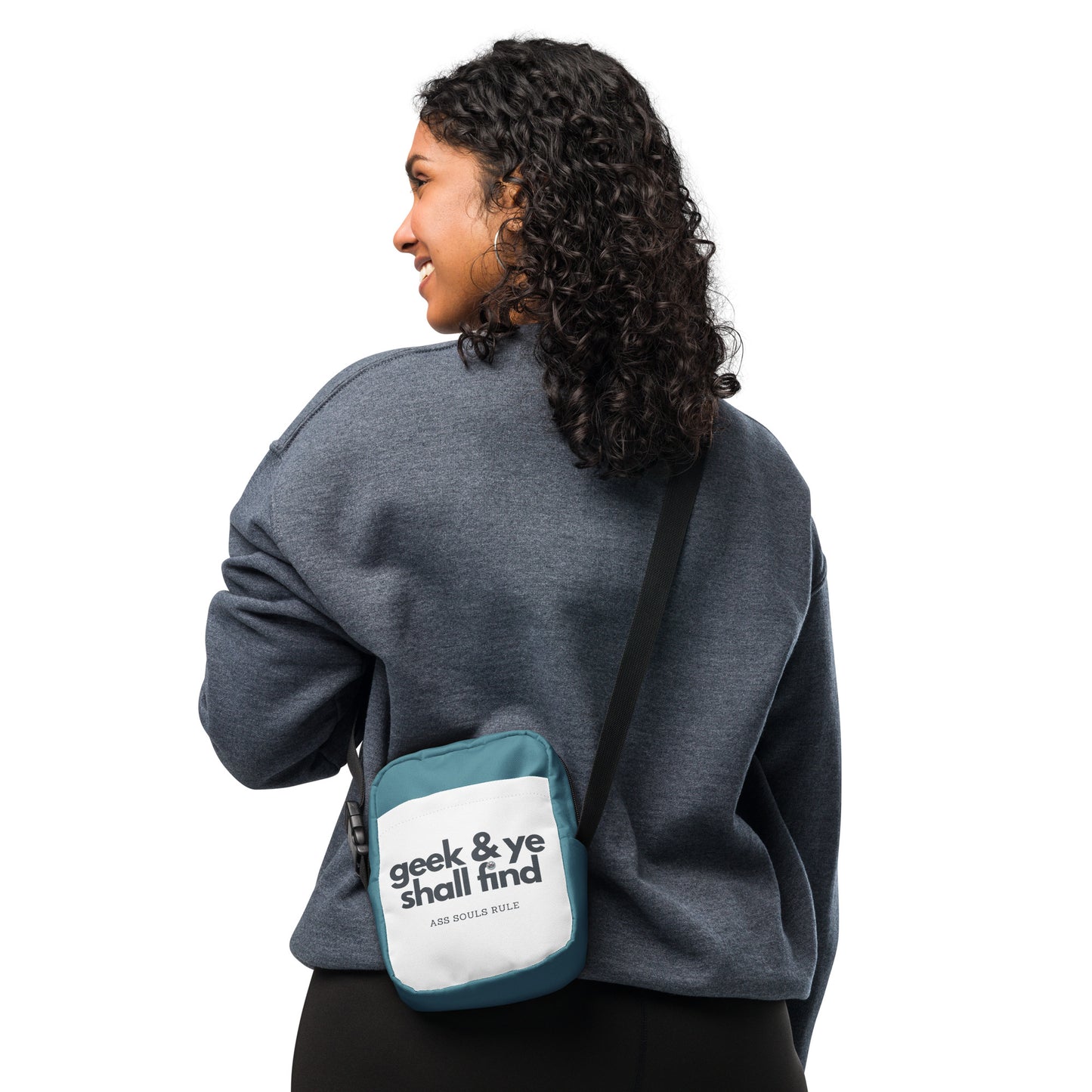 Geek & Ye Shall Find utility crossbody bag - teal