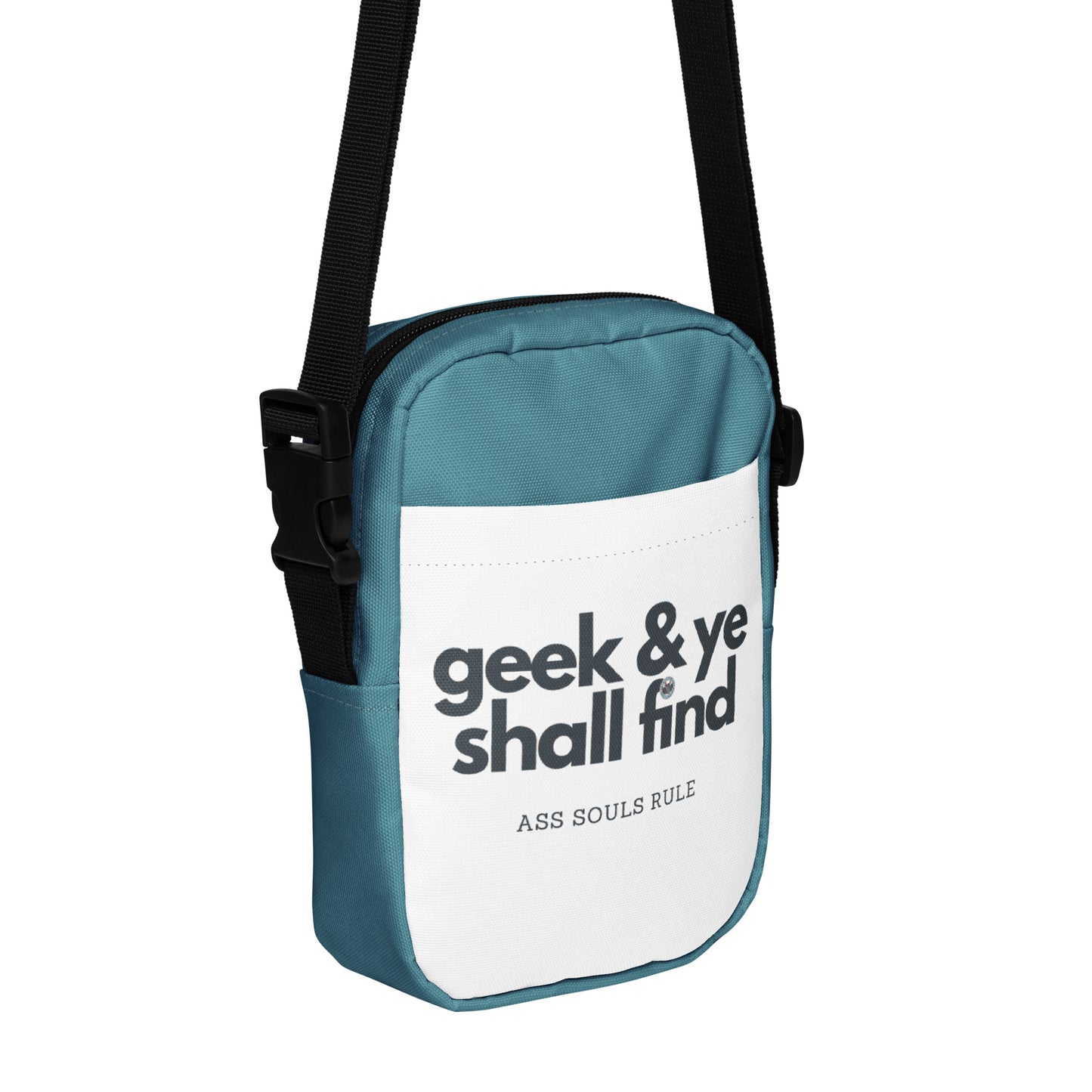 Geek & Ye Shall Find utility crossbody bag - teal