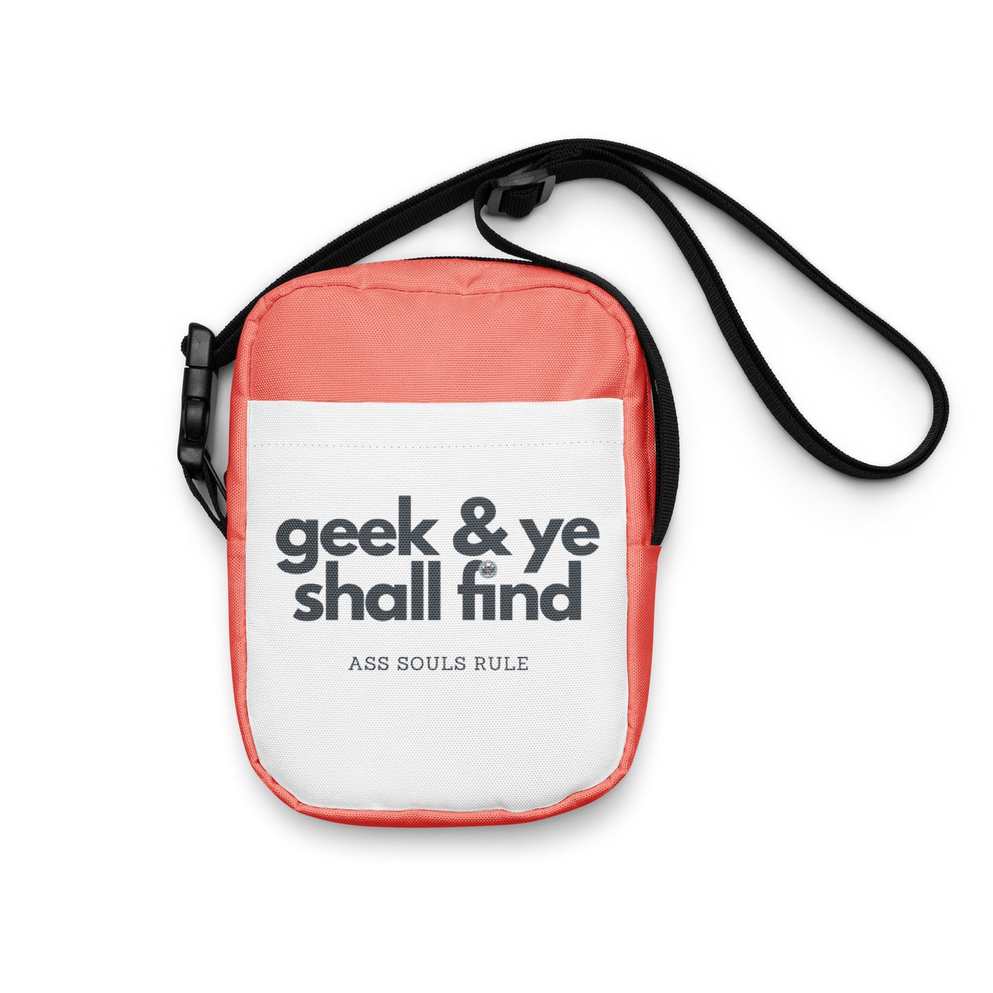 Geek & Ye Shall Find utility crossbody bag - salmon