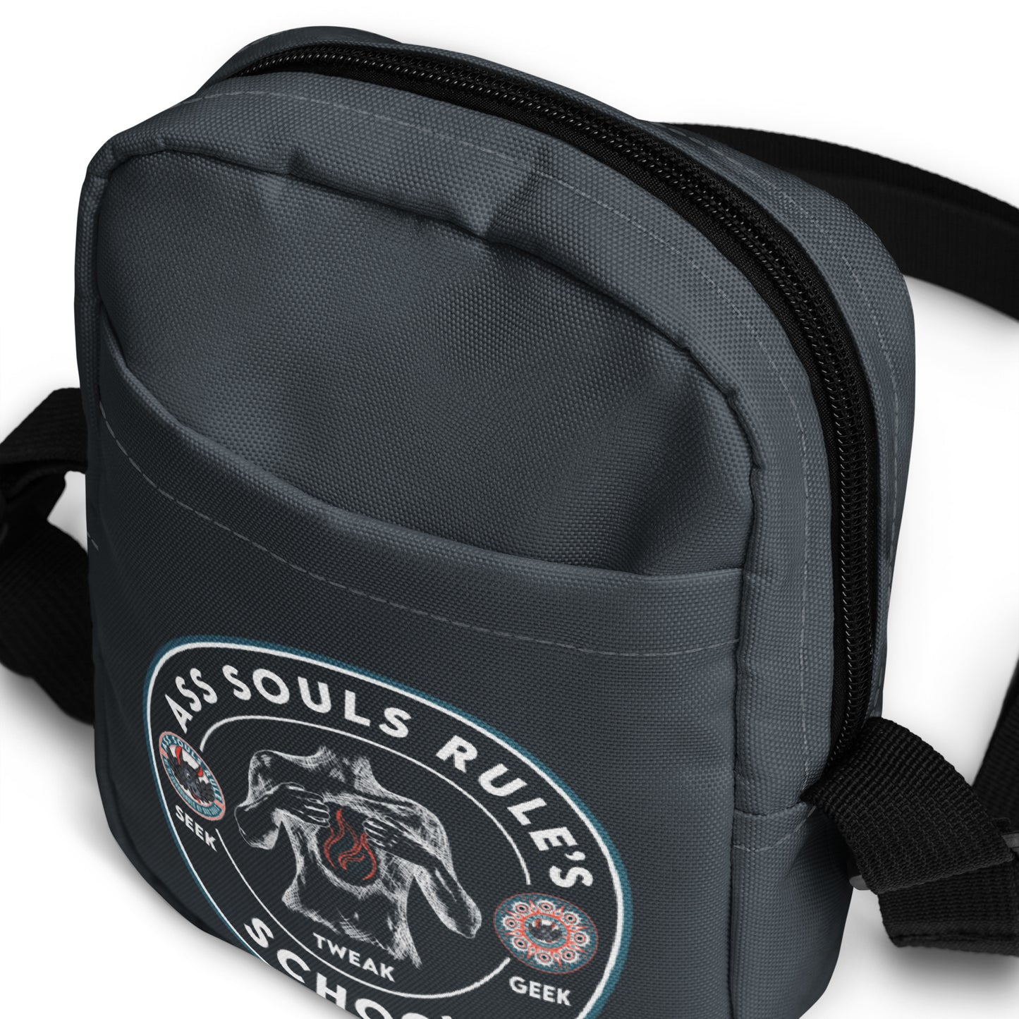 Ass Souls Rule's School utility crossbody bag