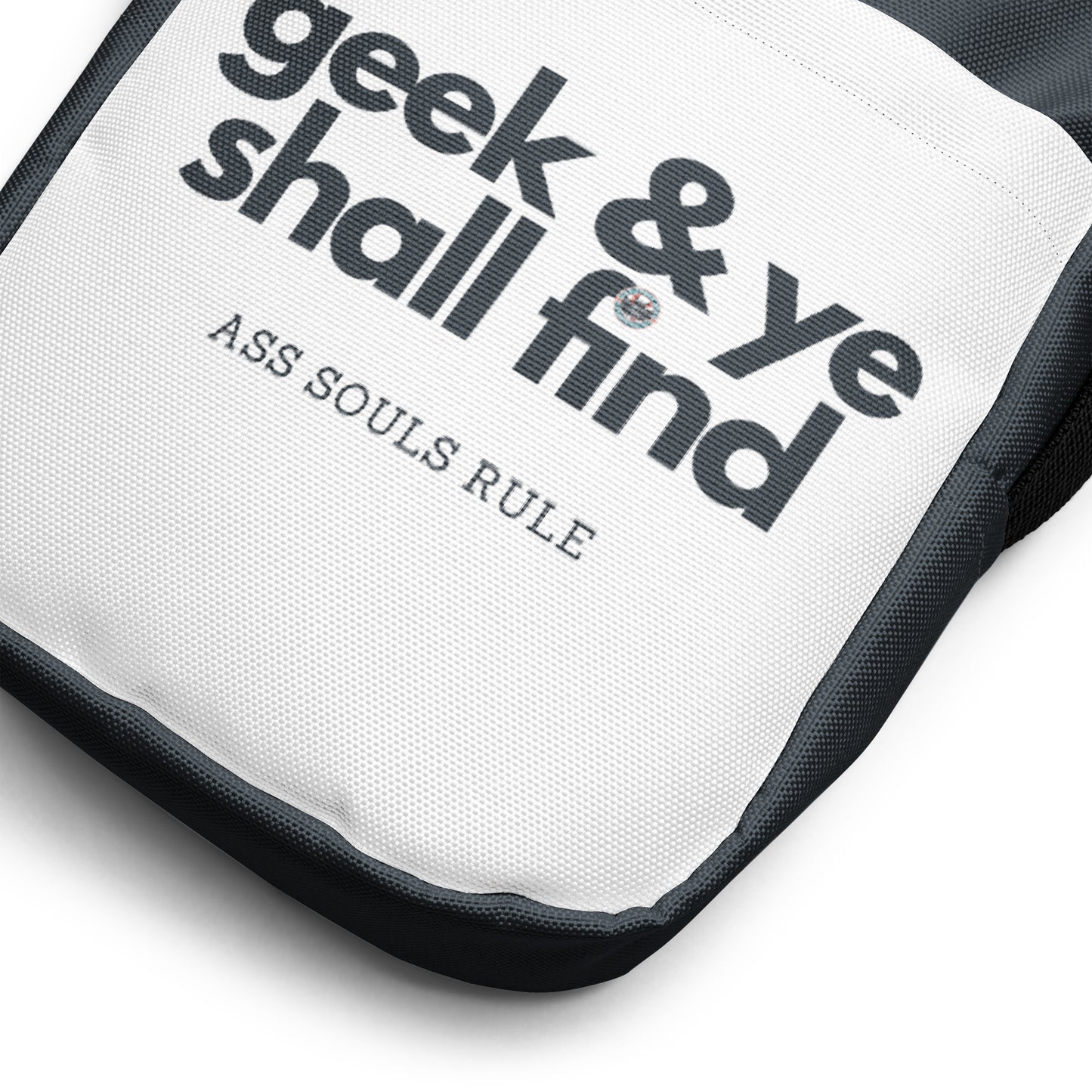 Geek & Ye Shall Find utility crossbody bag - gray