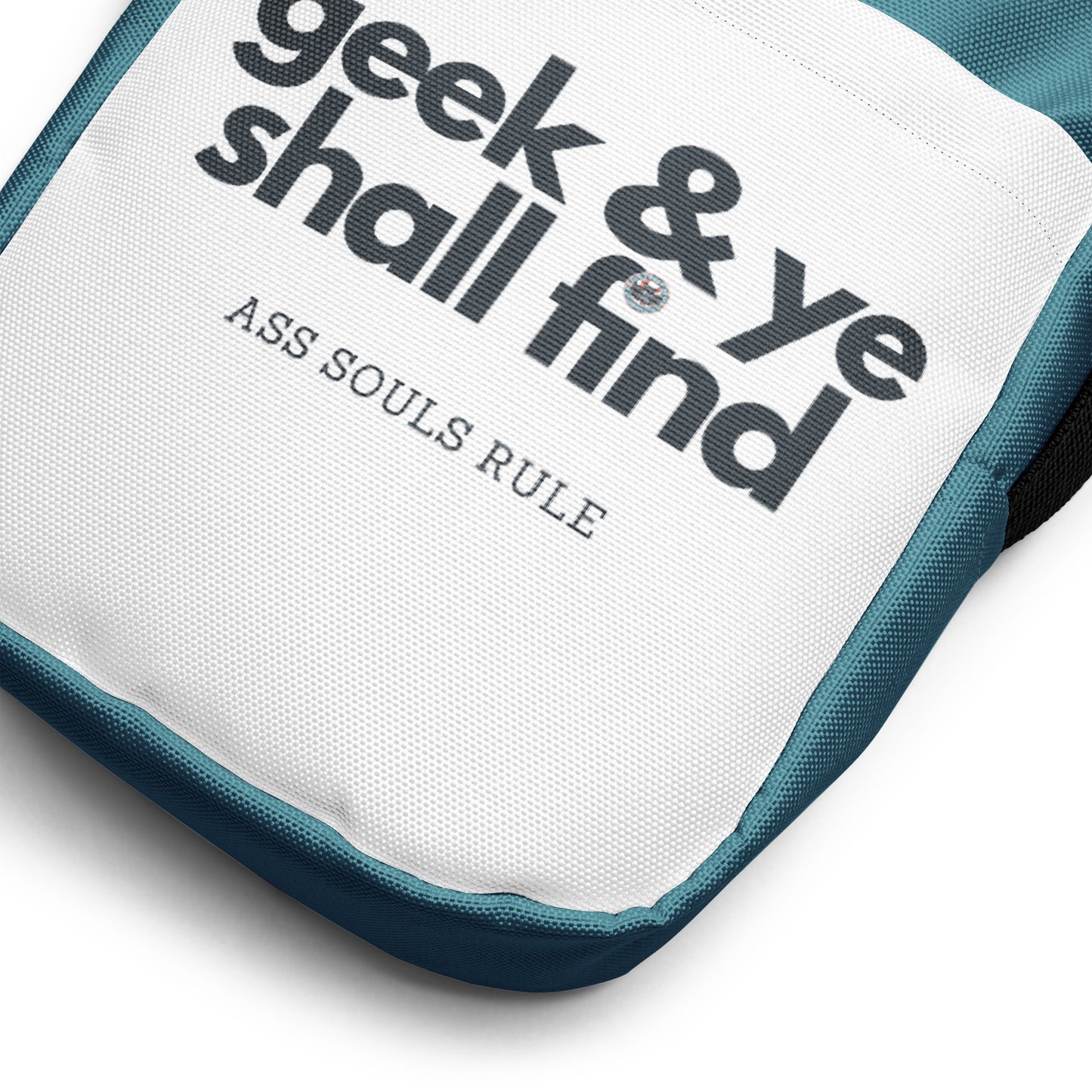 Geek & Ye Shall Find utility crossbody bag - teal