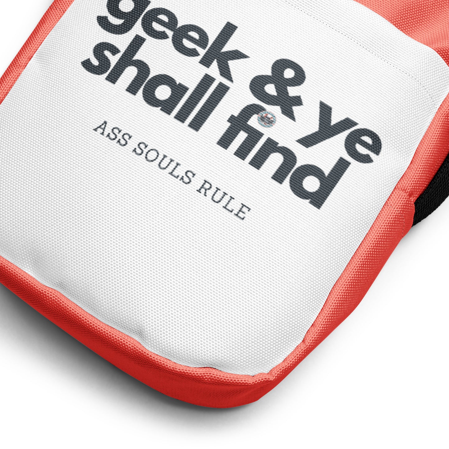 Geek & Ye Shall Find utility crossbody bag - salmon