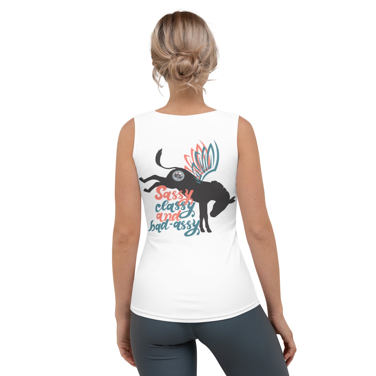 Sassy, Classy, & Bad Assy sublimation cut & sew tank top