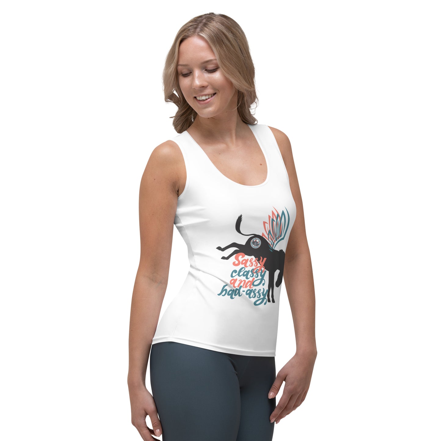 Sassy, Classy, & Bad Assy sublimation cut & sew tank top