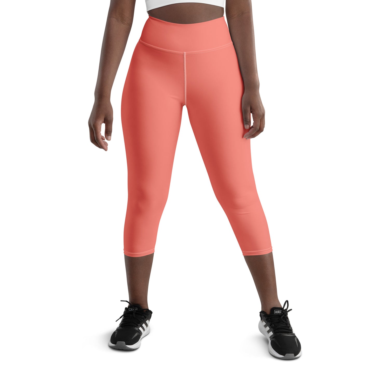 Logo of ASR yoga capri leggings - salmon