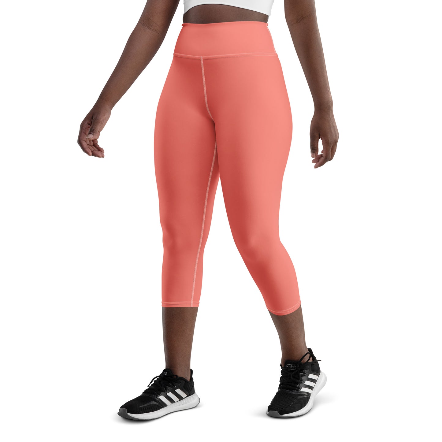 Logo of ASR yoga capri leggings - salmon