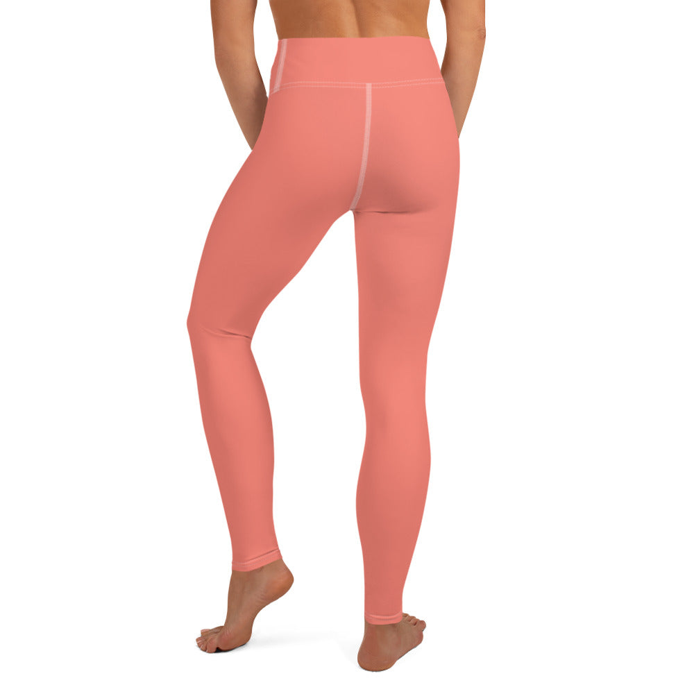 Salmon yoga leggings