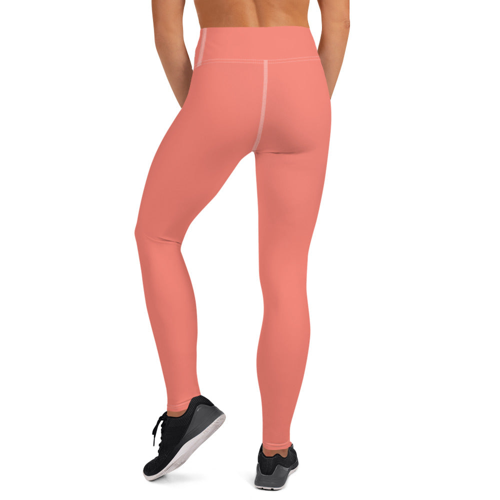 Salmon yoga leggings