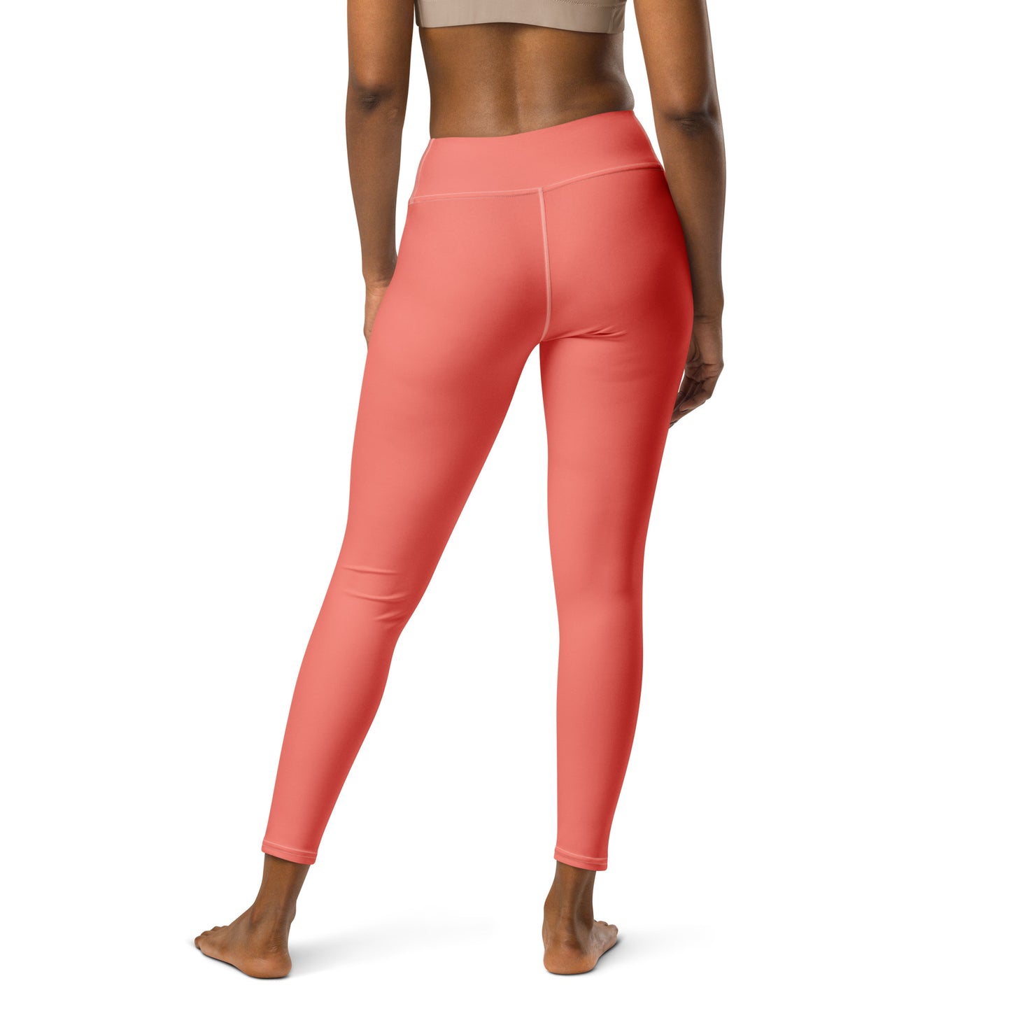 Salmon yoga leggings