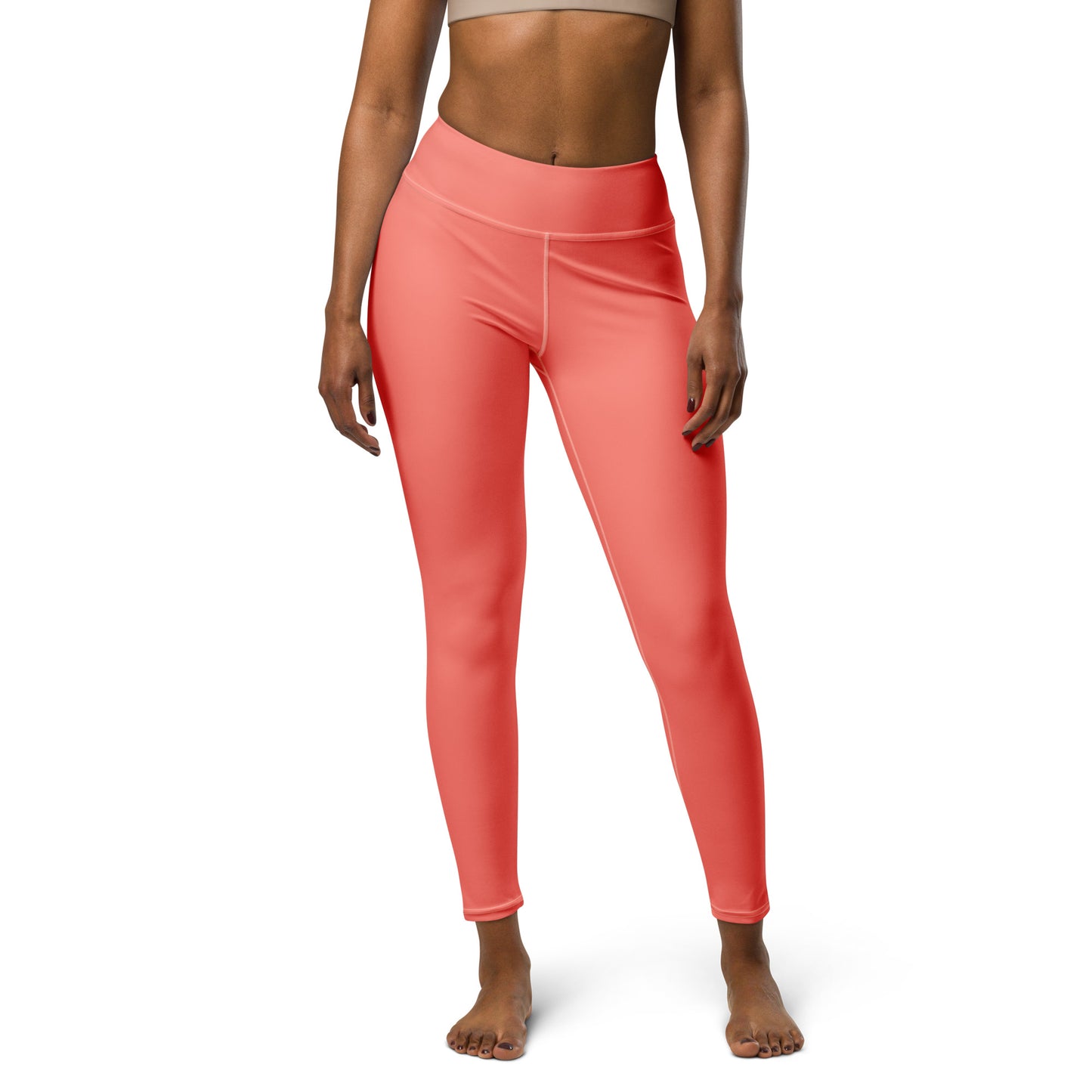 Salmon yoga leggings