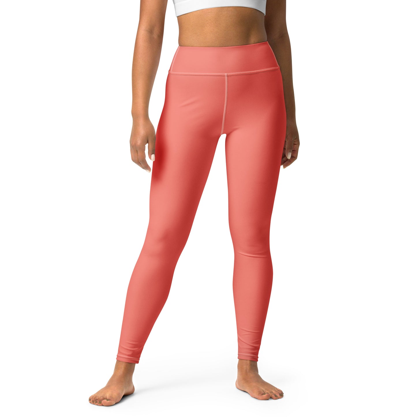 Salmon yoga leggings