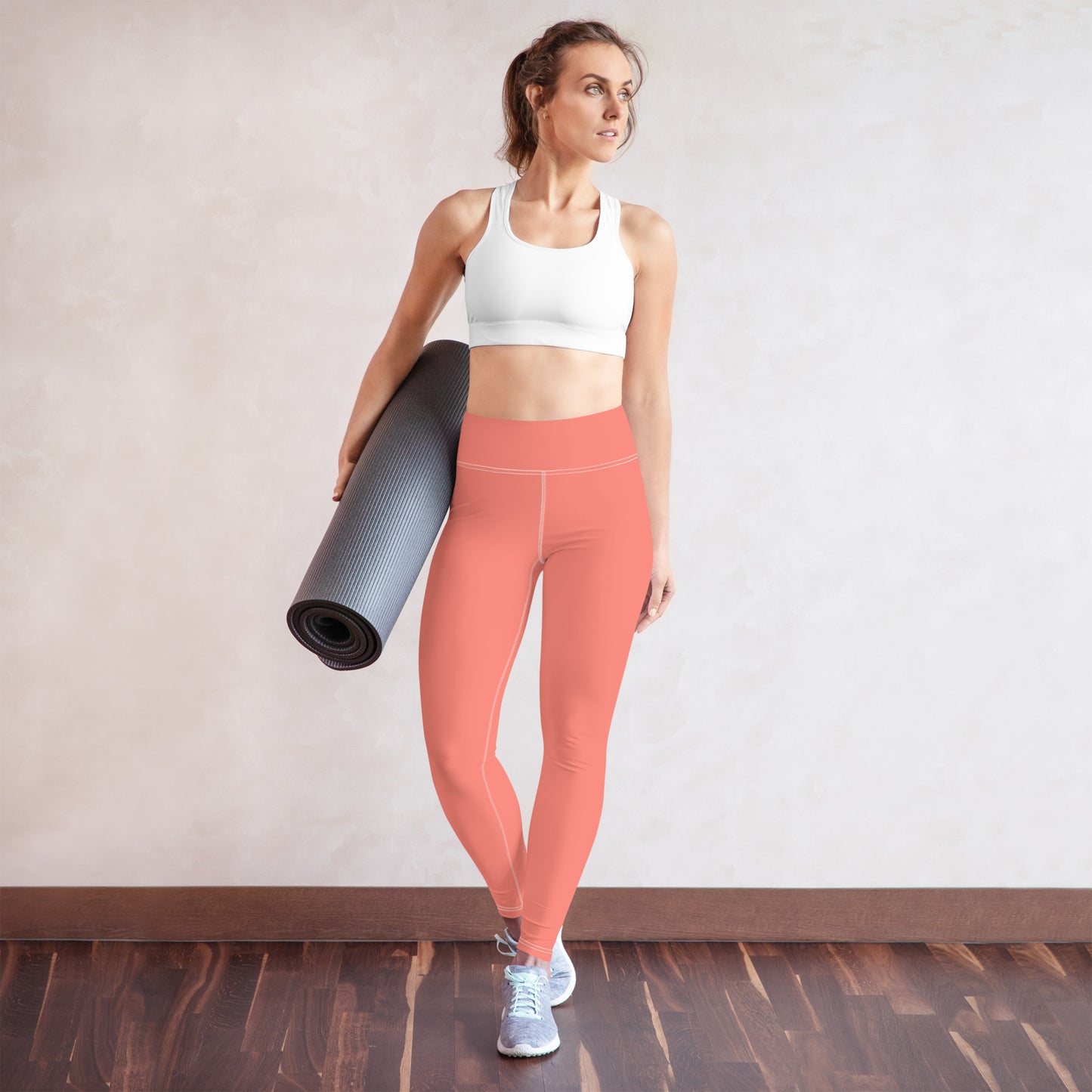 Salmon yoga leggings