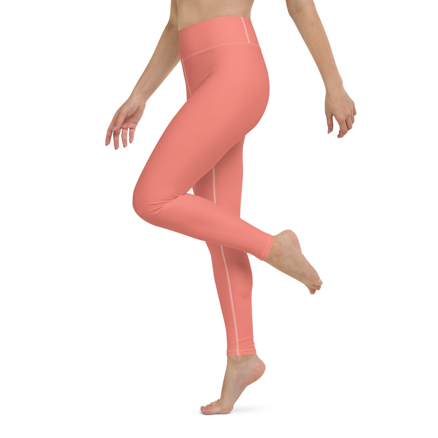 Salmon yoga leggings