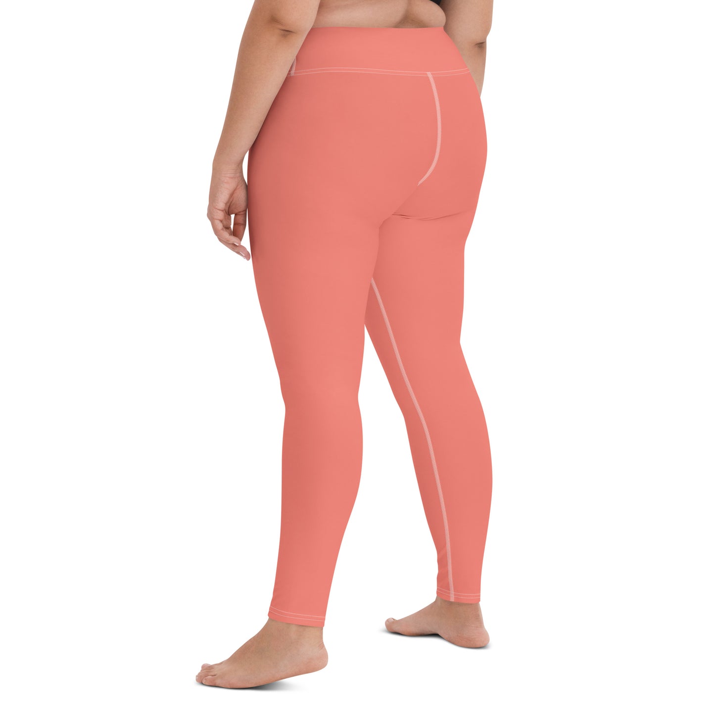 Salmon yoga leggings