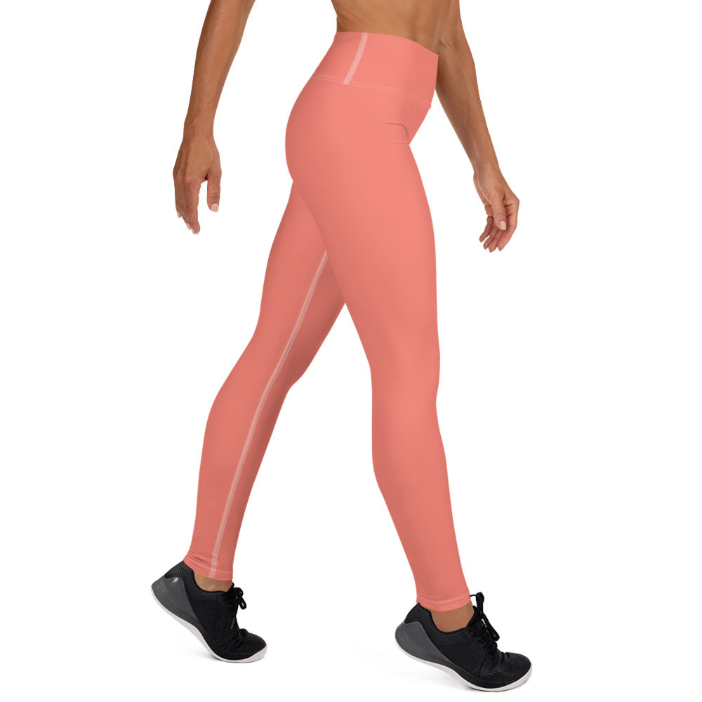 Salmon yoga leggings