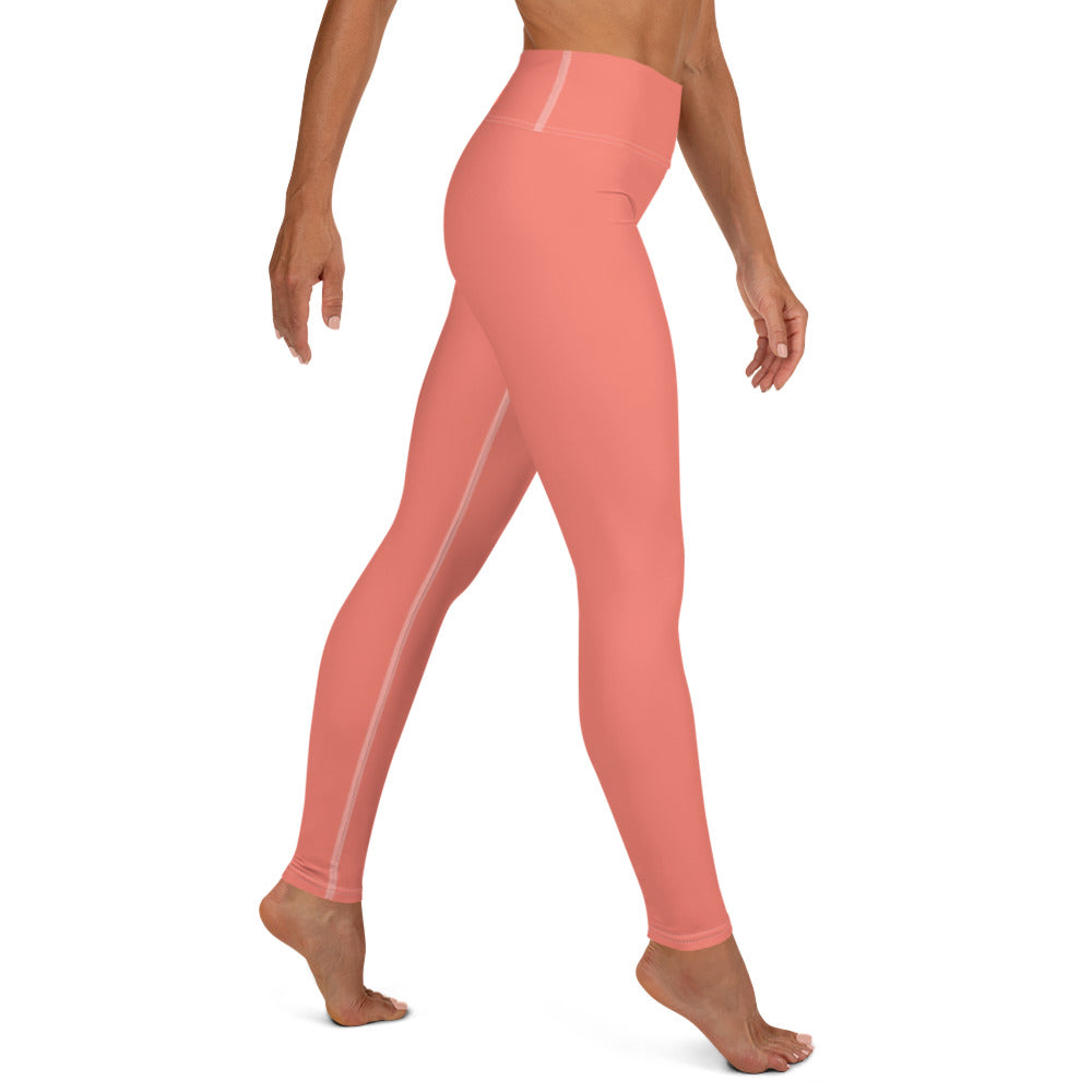 Salmon yoga leggings