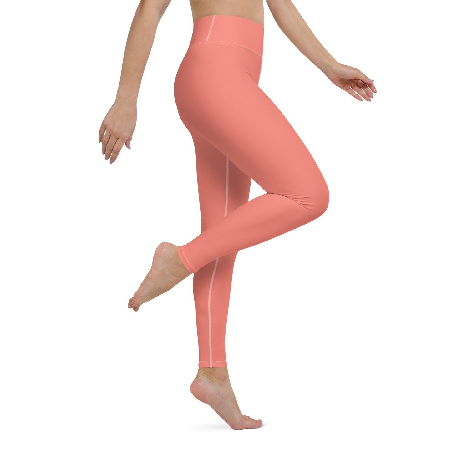 Salmon yoga leggings