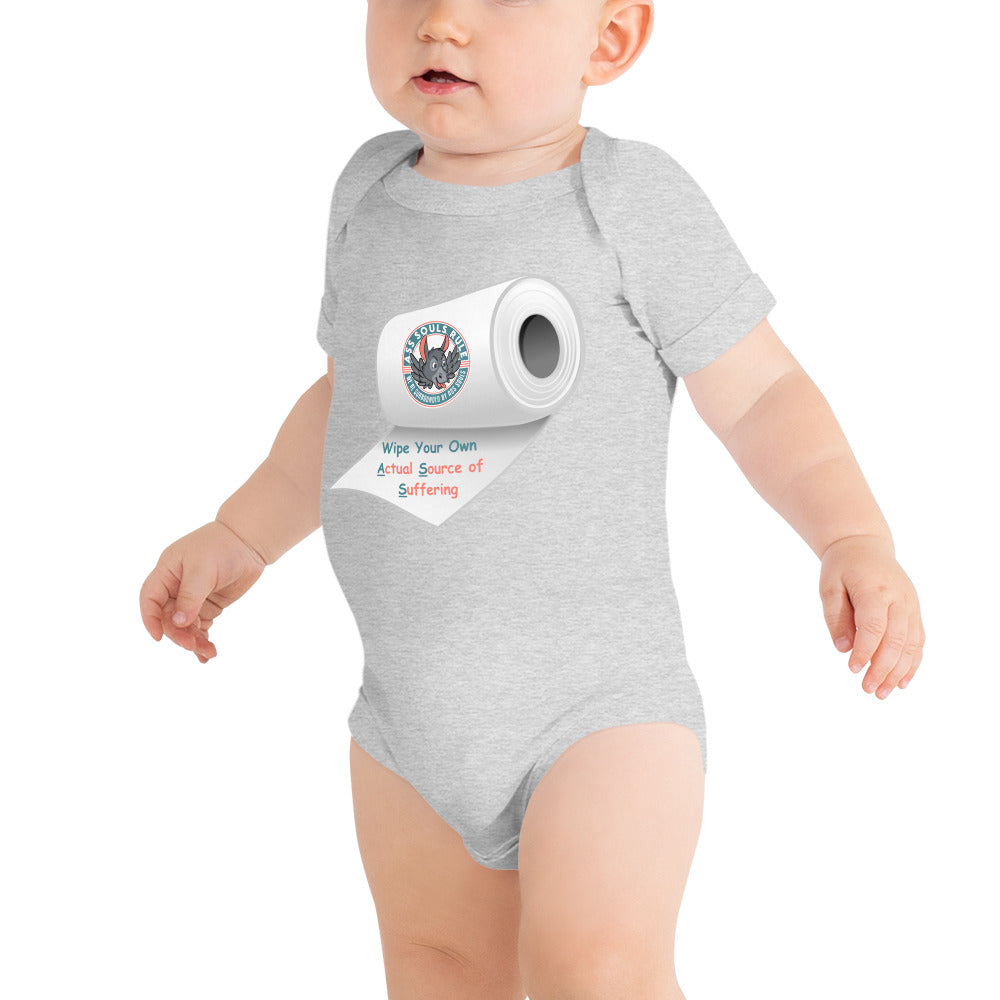 Wipe Your Own A.S.S. baby short sleeve one piece