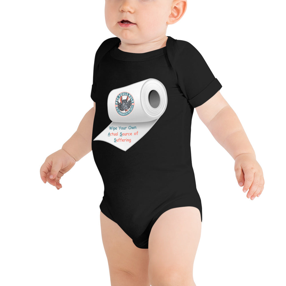 Wipe Your Own A.S.S. baby short sleeve one piece