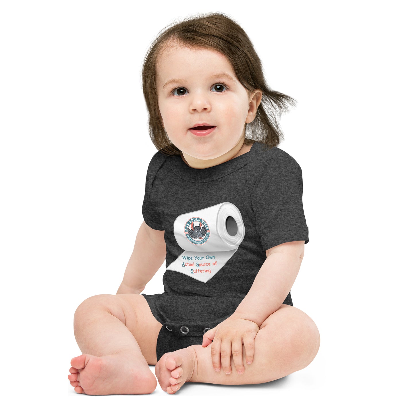 Wipe Your Own A.S.S. baby short sleeve one piece