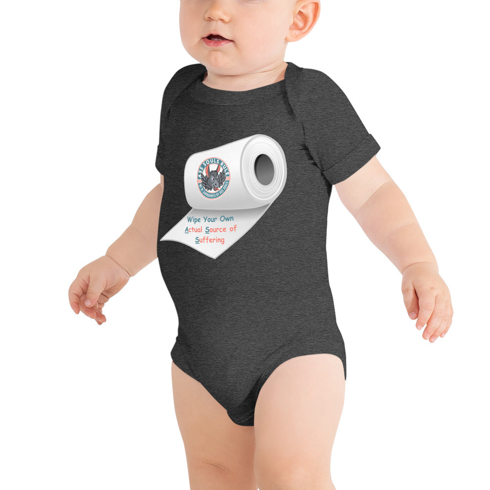 Wipe Your Own A.S.S. baby short sleeve one piece