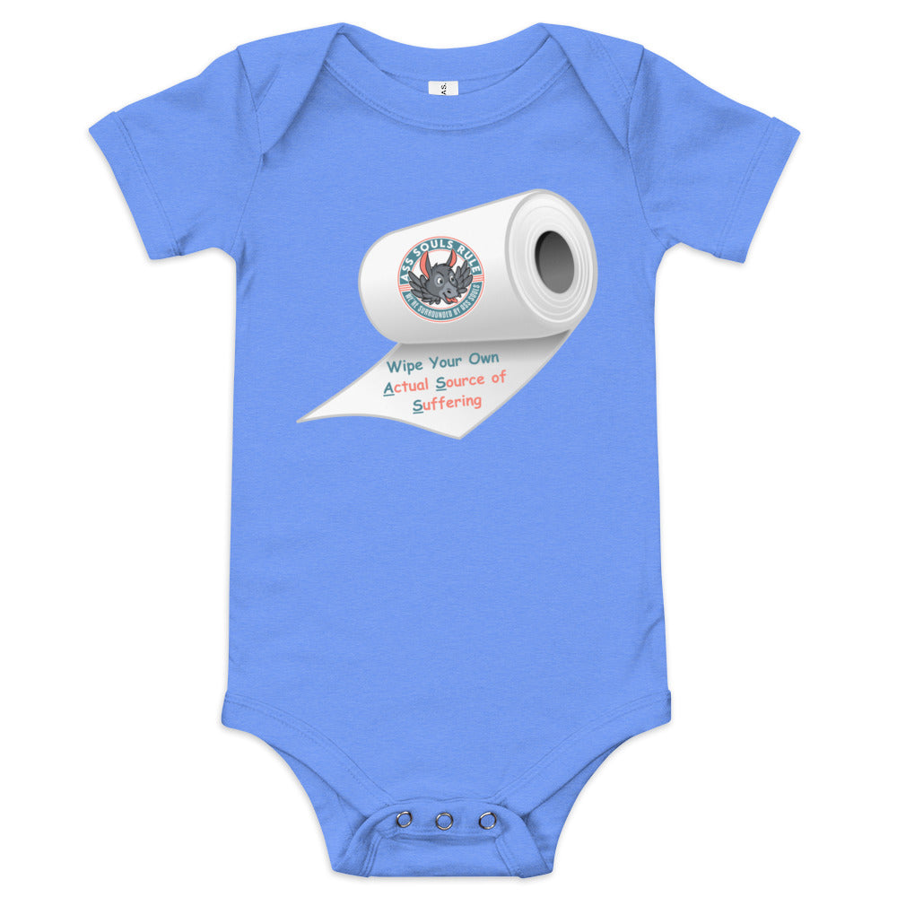 Wipe Your Own A.S.S. baby short sleeve one piece